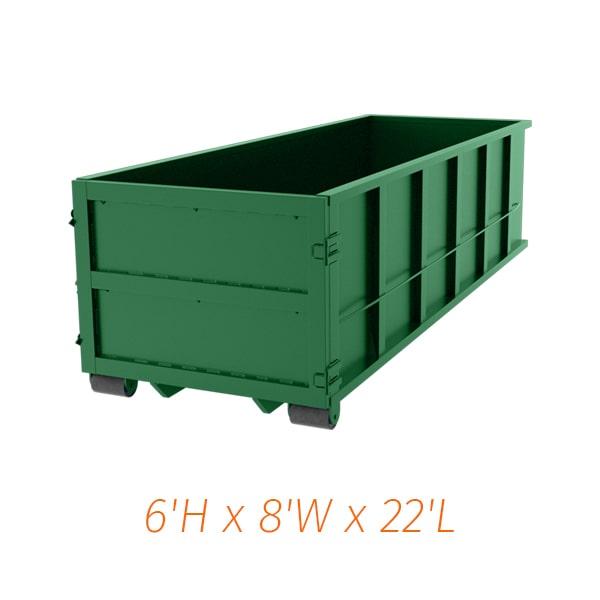 30 yard dumpsters can typically hold between 4-5 tons of weight